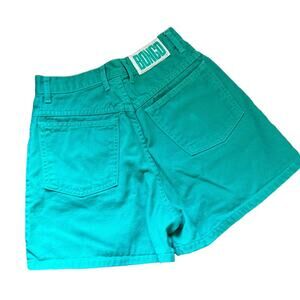 Vintage Teal 90’s BONGO Ultra High Rise Cotton Mom-Shorts